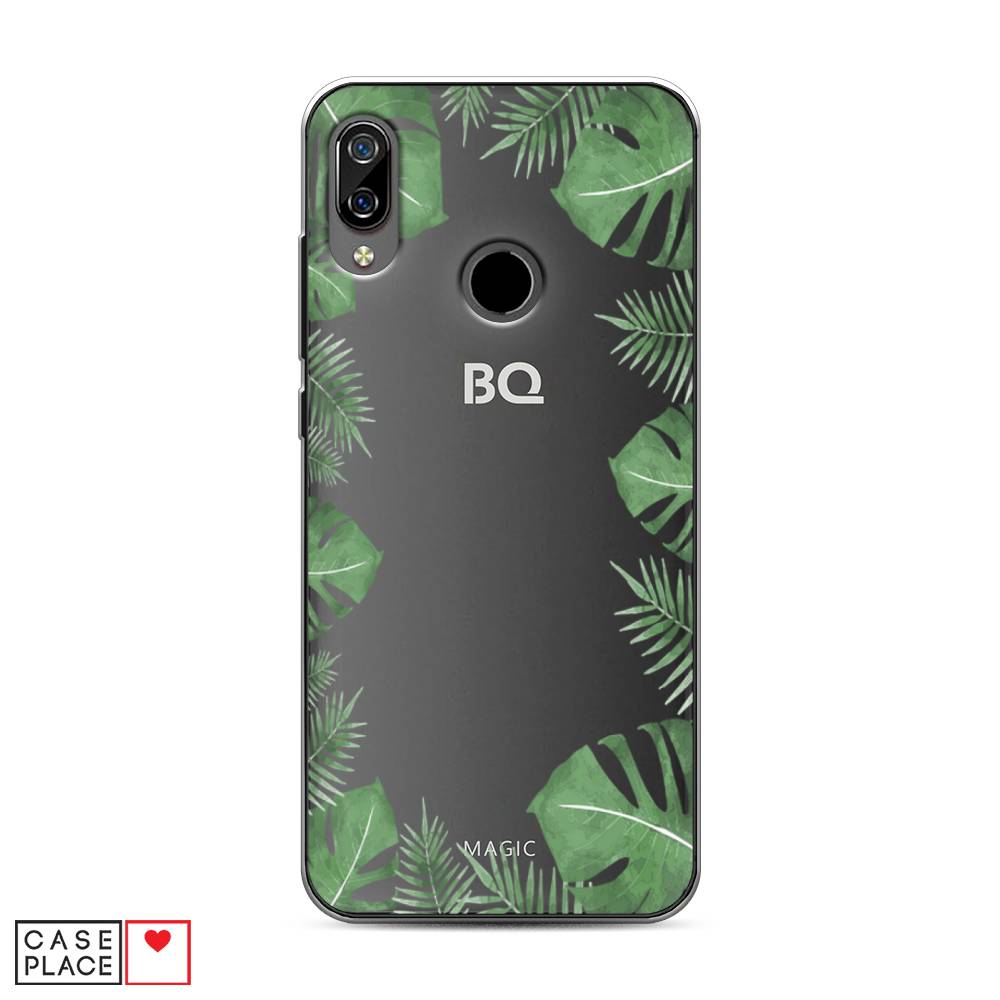 

Чехол Awog на BQ 6040L Magic / BQ 6040L Мэджик "Листья папоротника рамка", Разноцветный, 201350-8