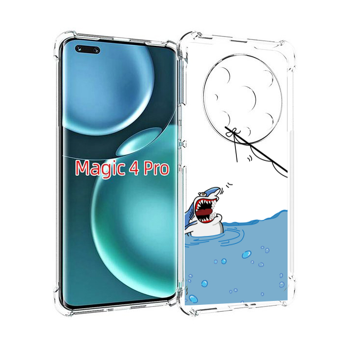 

Чехол MyPads акула-рисунок для Honor Magic4 Pro, Прозрачный, Tocco
