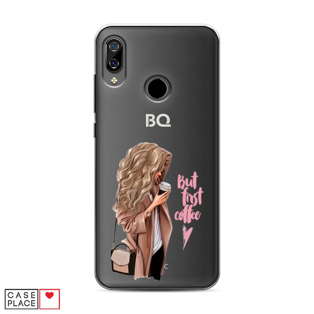 

Чехол Awog "Девушка с кофе" для BQ 6040L Magic