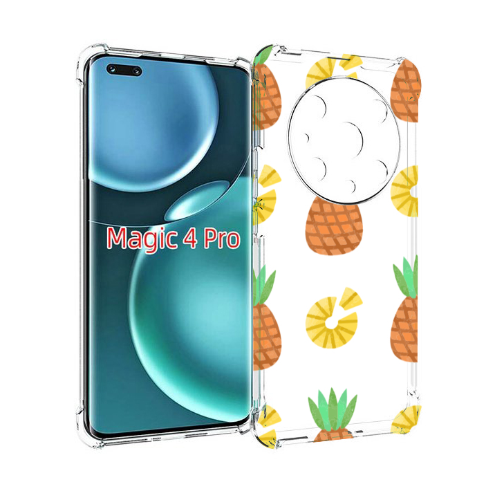 

Чехол MyPads ананасики для Honor Magic4 Pro, Прозрачный, Tocco