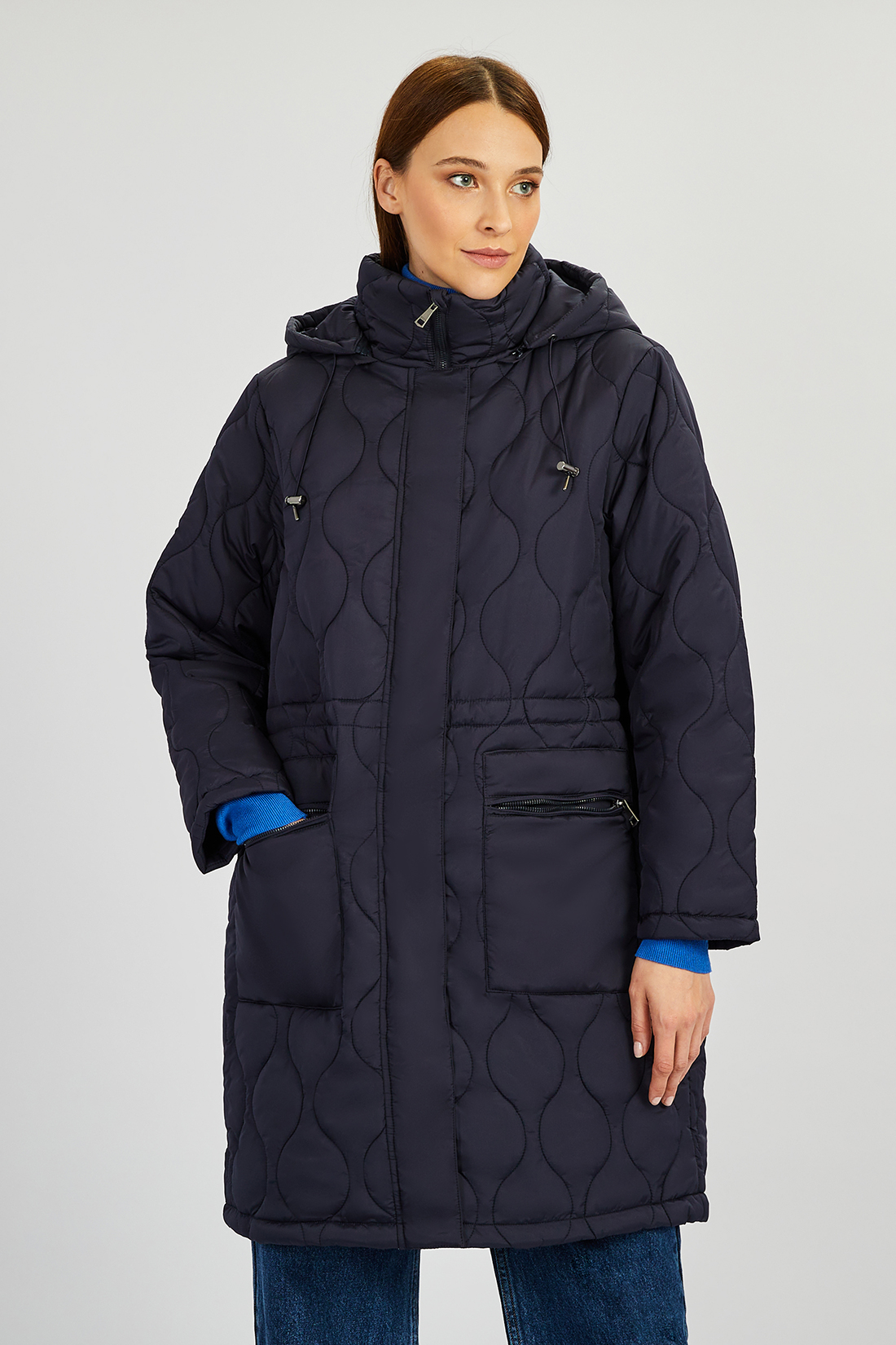 

Куртка женская Baon B0322540 синяя XL, Синий, B0322540