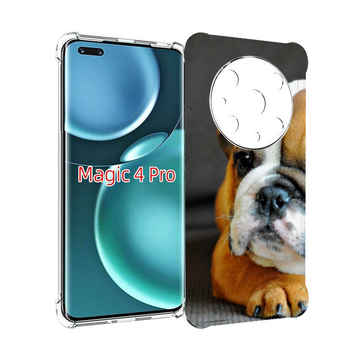 

Чехол MyPads англиискии бульдор для Honor Magic4 Pro, Прозрачный, Tocco