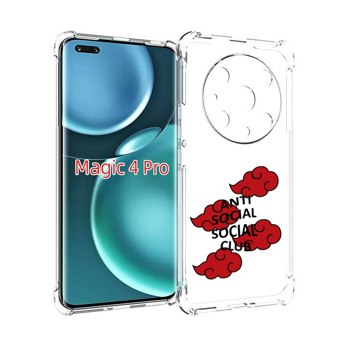 

Чехол MyPads анти-социал-социал-клаб для Honor Magic4 Pro, Прозрачный, Tocco