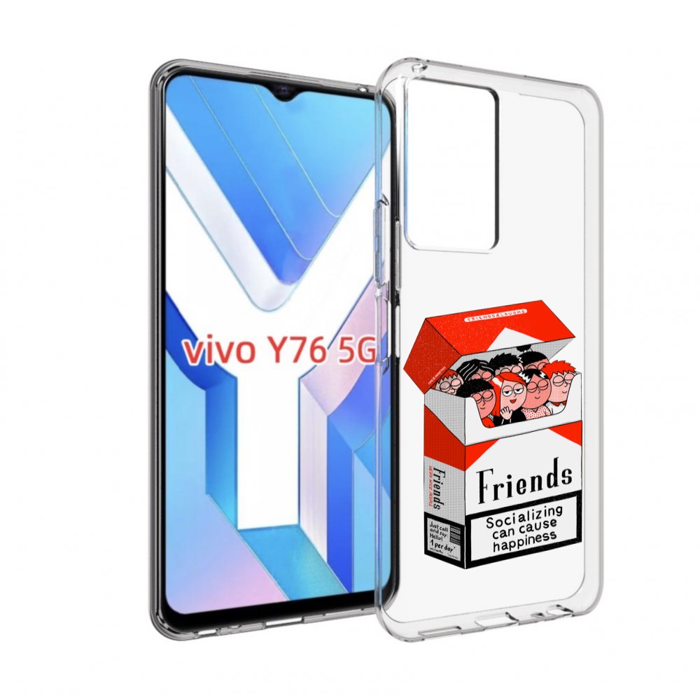

Чехол MyPads друзья для Vivo Y76 5G, Прозрачный, Tocco