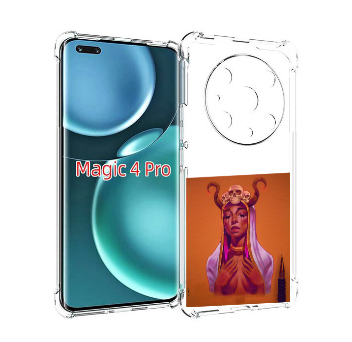 

Чехол MyPads античная-девушка для Honor Magic4 Pro, Прозрачный, Tocco