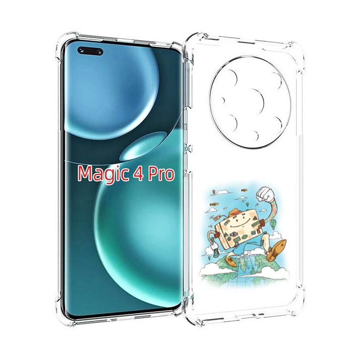 Чехол MyPads Счастливый чемодан для Honor Magic4 Pro