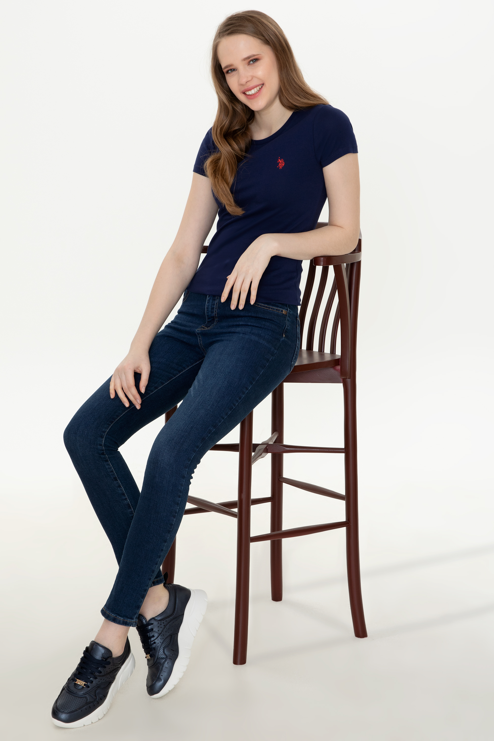 

Футболка женская U.S. POLO Assn. G082SZ0110TO22 синяя S, Синий, G082SZ0110TO22
