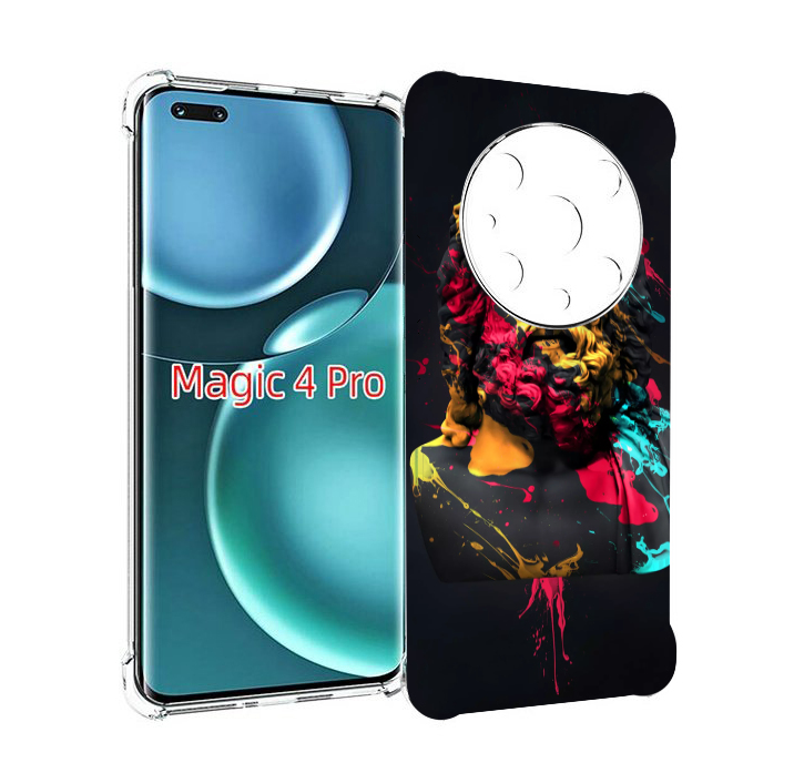 

Чехол MyPads арт-статуя-краски для Honor Magic4 Pro, Прозрачный, Tocco