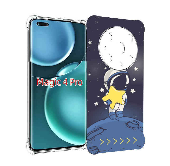 

Чехол MyPads астронавт с звездочкой для Honor Magic4 Pro, Прозрачный, Tocco