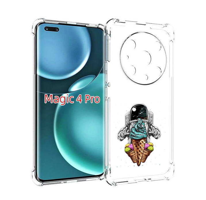 

Чехол MyPads астронавт-любит-мороженное для Honor Magic4 Pro, Прозрачный, Tocco