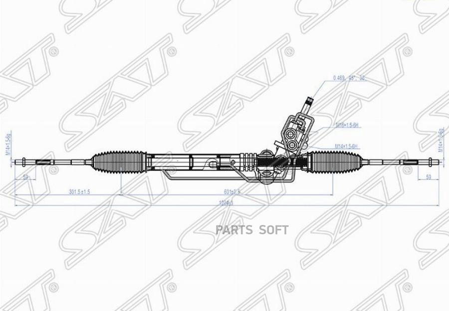 

SAT Рейка рулевая SUBARU IMPREZA G12 07-/LEGACY B13 03-09 LHD