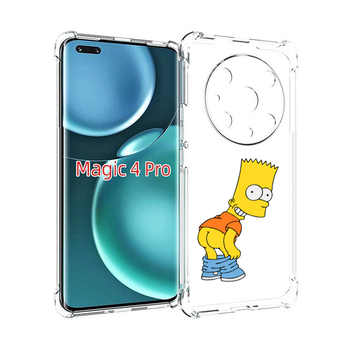 

Чехол MyPads барт-симпсон-довольный для Honor Magic4 Pro, Прозрачный, Tocco