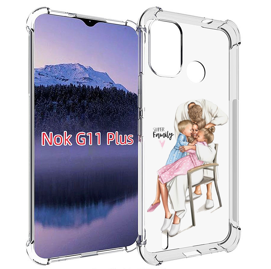 

Чехол MyPads Super-family для Nokia G11 Plus, Прозрачный, Tocco