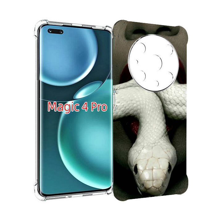

Чехол MyPads белая-змея для Honor Magic4 Pro, Прозрачный, Tocco