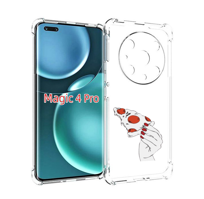 

Чехол MyPads белая-пицца для Honor Magic4 Pro, Прозрачный, Tocco