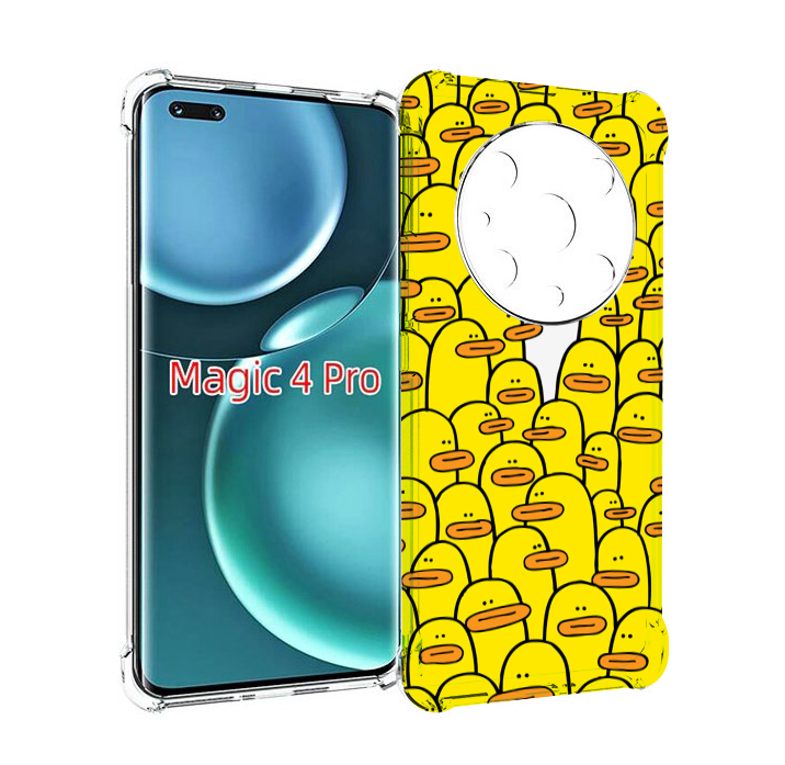 

Чехол MyPads белый среди желтых для Honor Magic4 Pro, Прозрачный, Tocco