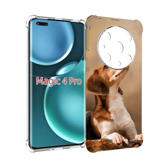

Чехол MyPads бигль-собака для Honor Magic4 Pro, Прозрачный, Tocco