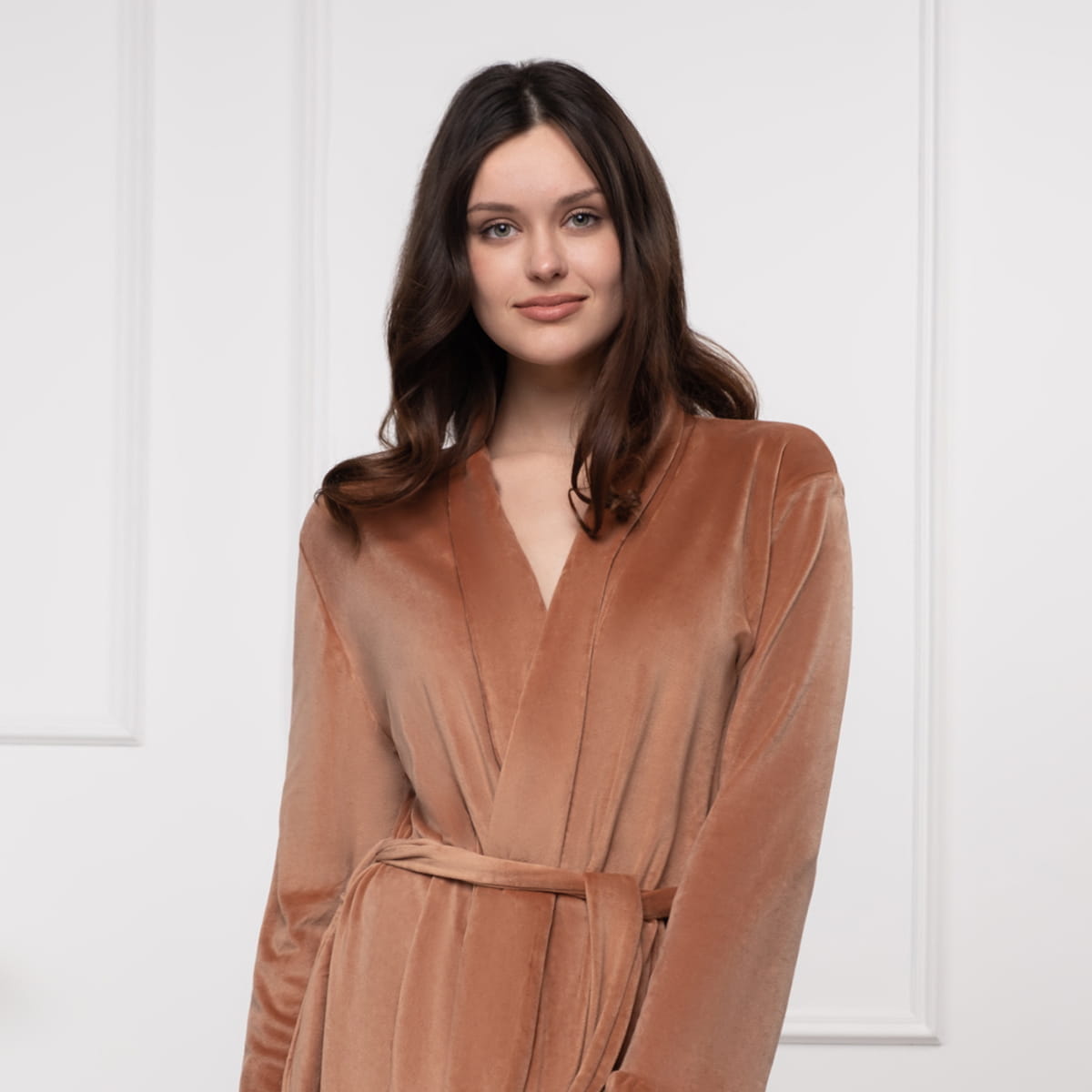 

Халат женский Arya Home Arya Relax коричневый M, Arya Relax