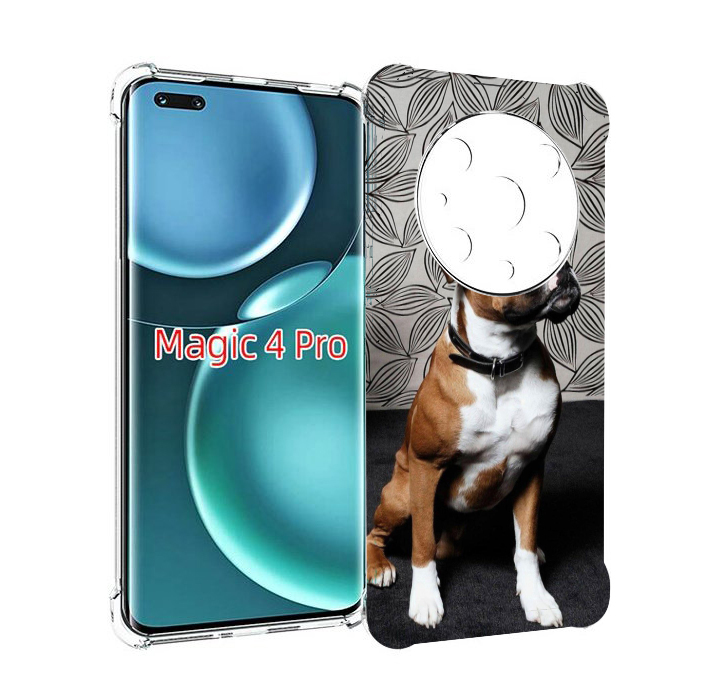 

Чехол MyPads боксер собака для Honor Magic4 Pro, Прозрачный, Tocco