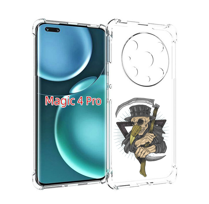 

Чехол MyPads борец-с-чумой для Honor Magic4 Pro, Прозрачный, Tocco