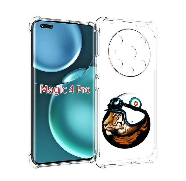 

Чехол MyPads Тигр в шлеме для Honor Magic4 Pro, Прозрачный, Tocco