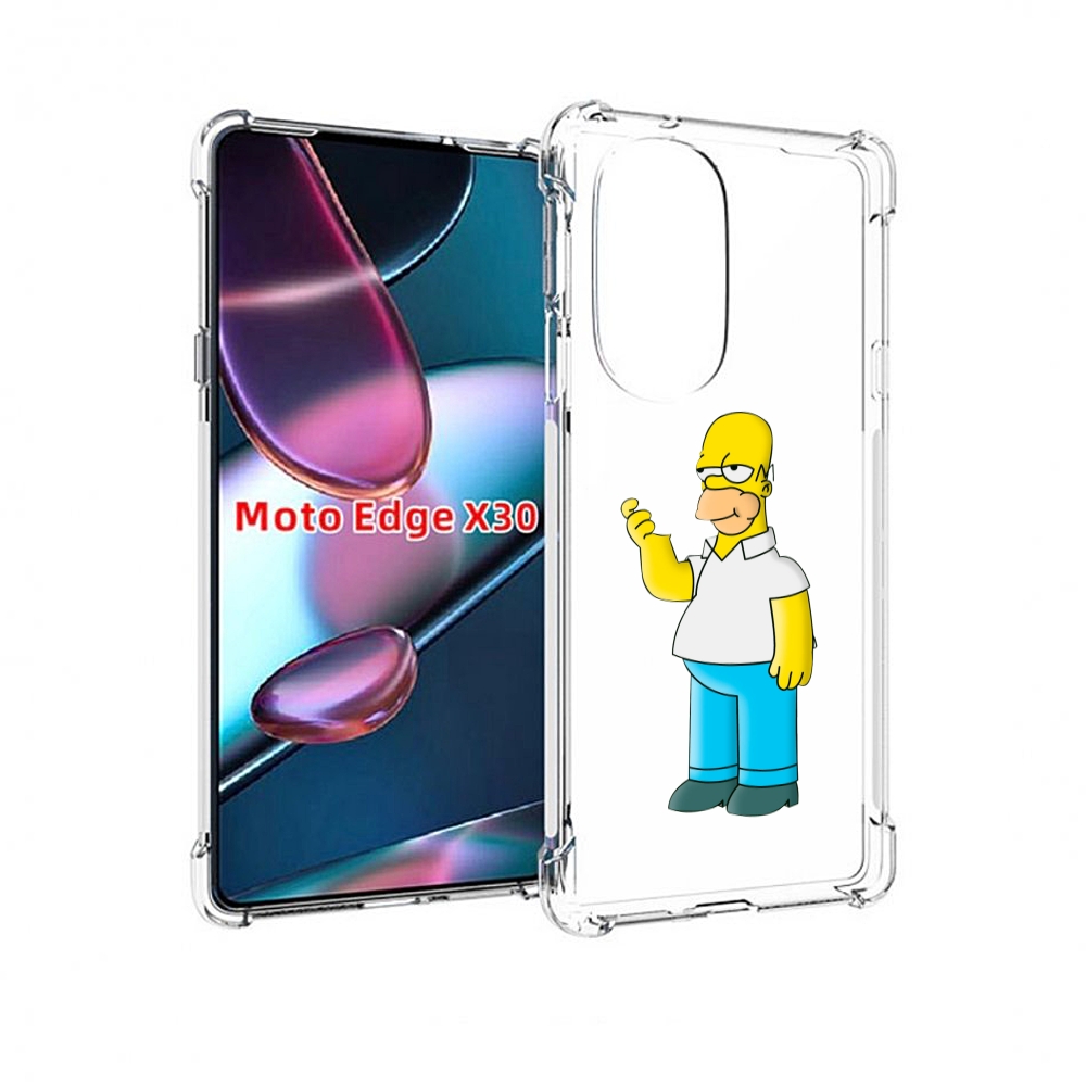 

Чехол MyPads гомер-симпсон для Motorola Moto Edge X30, Прозрачный, Tocco
