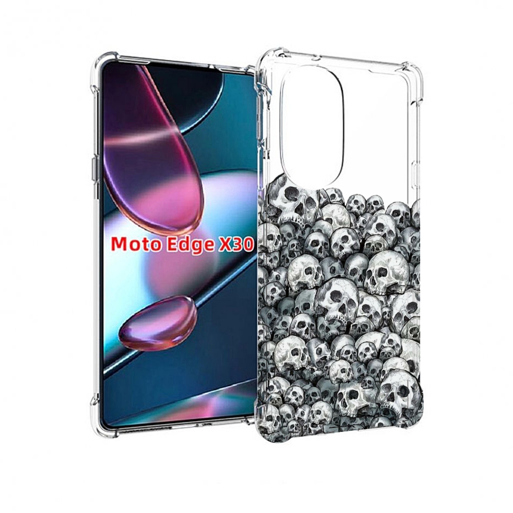 

Чехол MyPads гора из черепов для Motorola Moto Edge X30, Прозрачный, Tocco