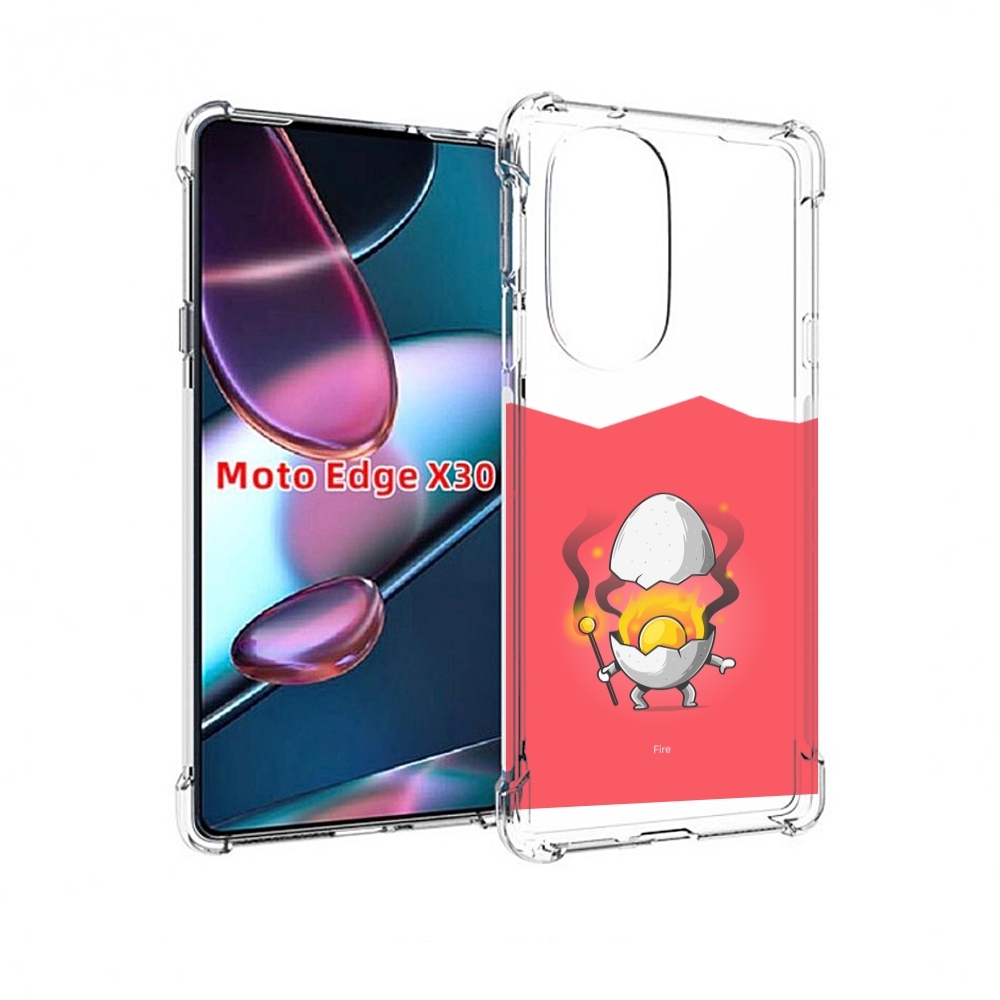 

Чехол MyPads горелое яйцо для Motorola Moto Edge X30, Прозрачный, Tocco