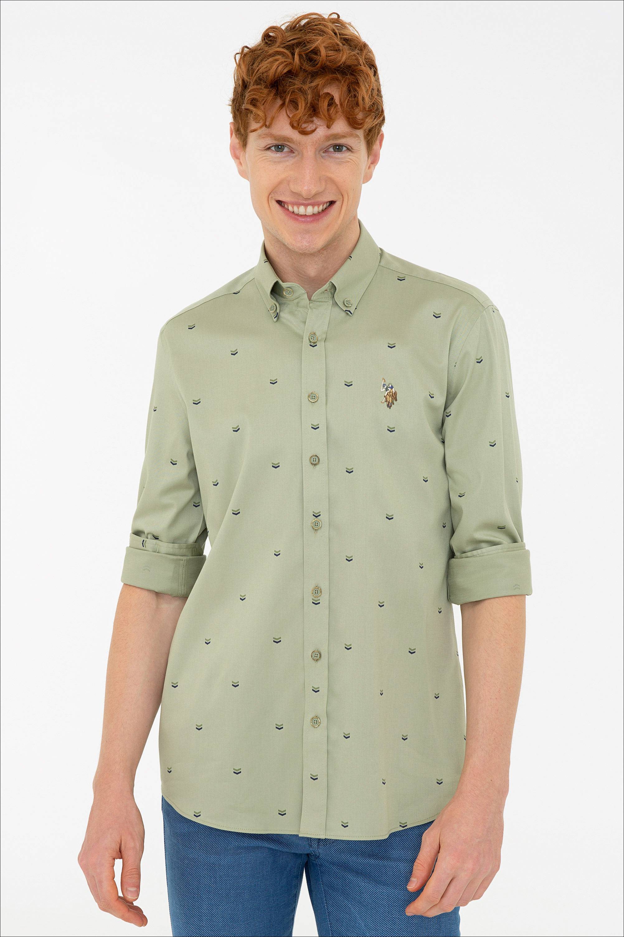 

Рубашка мужская U.S. POLO Assn. G081SZ0040CAVCAVA хаки XL, G081SZ0040CAVCAVA