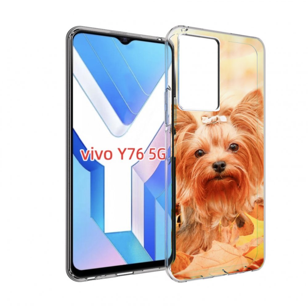 

Чехол MyPads еркширдскии терьер иорк для Vivo Y76 5G, Прозрачный, Tocco