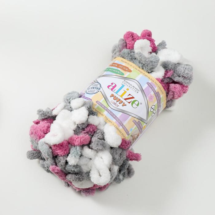 

Пряжа ALIZE "Puffy color", 100% микрополиэстер, 9 мх100 г, 6070, Разноцветный