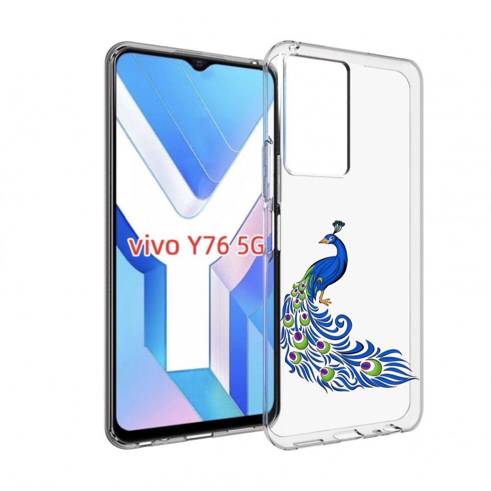 

Чехол MyPads жарптица-голубая для Vivo Y76 5G, Прозрачный, Tocco