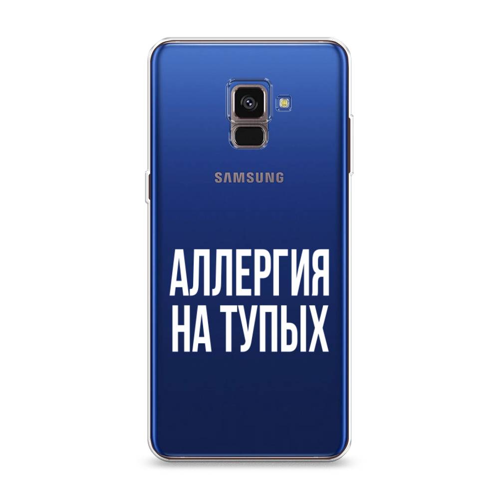 фото Чехол awog "аллергия на тупых" для samsung galaxy a8 2018