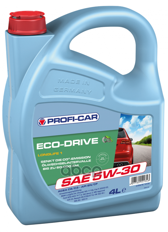 

Моторное масло Profi-car синтетическое PROF ECO-DRIVE LONGLIFE I 5W30 API SN/CF ACEA C3 4л
