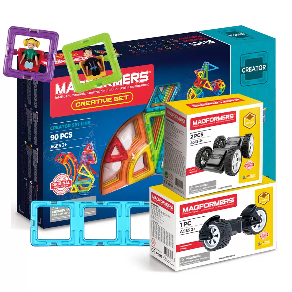 

Магнитный конструктор Magformers Creative Drive Set, 96 деталей