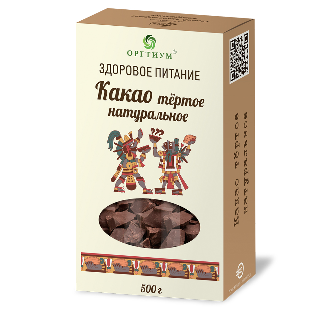 

Какао тёртое экологическое Оргтиум 500 г, ORTIL494472-0500