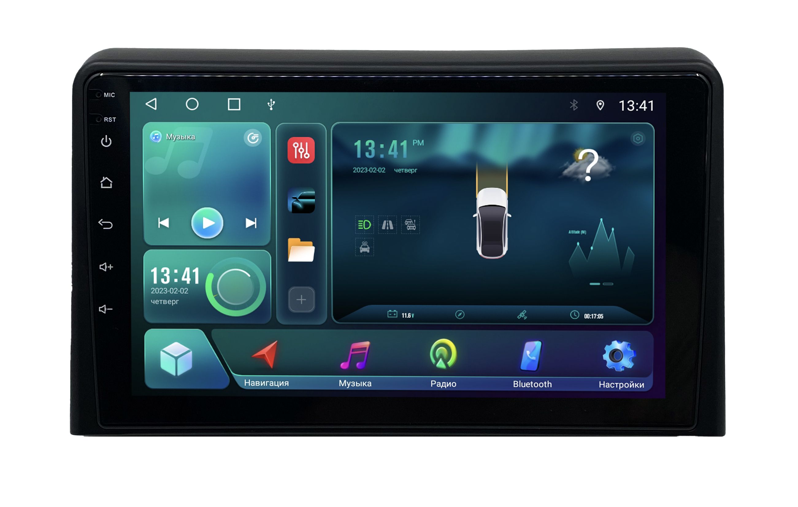 Штатная магнитола Zenith Hyundai Sonata 7 рест 2017- 2019 Android 12 464 GB 3234000₽