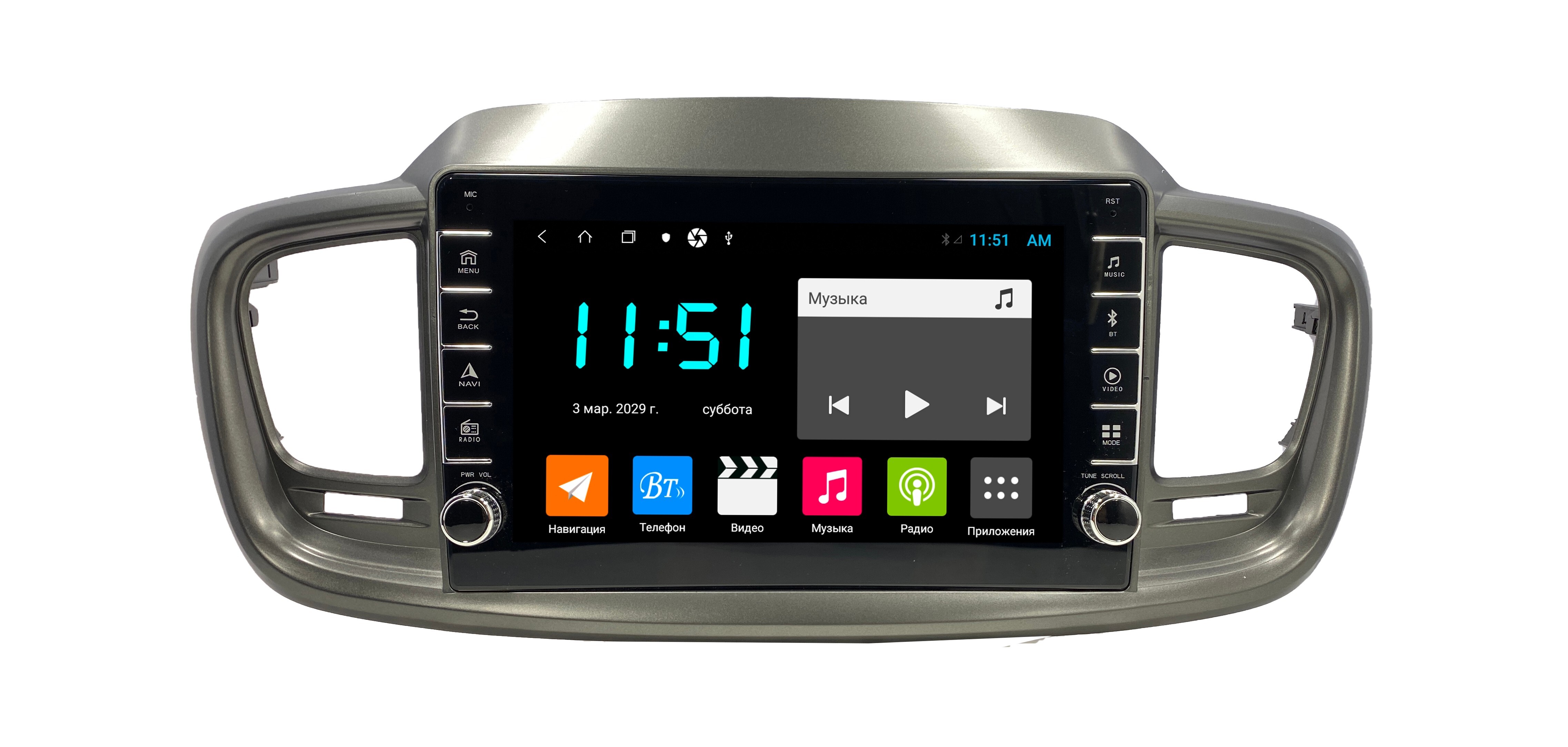 Штатная автомагнитола Zenith KIA Sorento Prime 464GB с крутилками Android 12 3391000₽