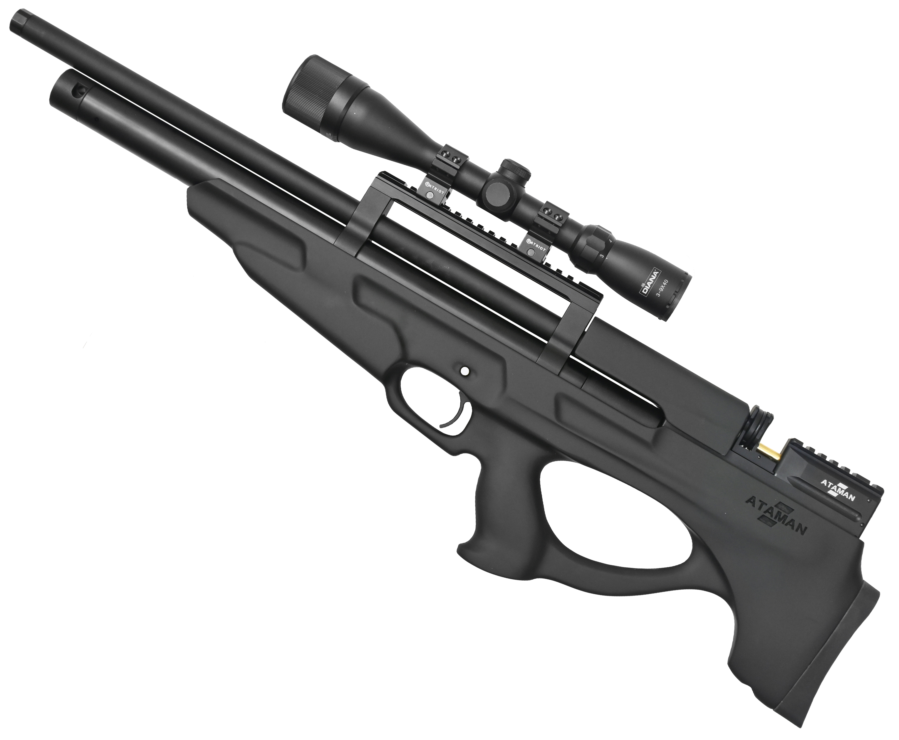 

Пневматическая винтовка Ataman M2R Булл-пап 826/RB SL (6.35 мм, PCP, чёрная)