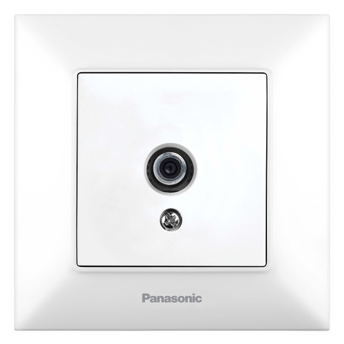 фото Розетка телев. panasonic arkedia slim (wntc04512wh-ru) скрыт. ip20 белый (упак.:1шт)