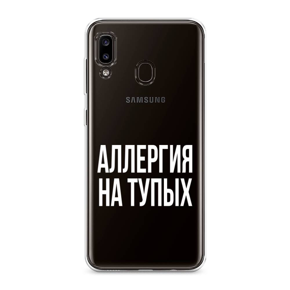 

Чехол Awog на Samsung Galaxy A30 "Аллергия на тупых", Разноцветный, 27550-6