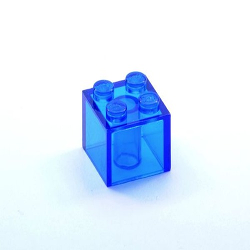

Деталь LEGO 4144387 Кирпичик 2X2 прозрачный синий 50 шт.