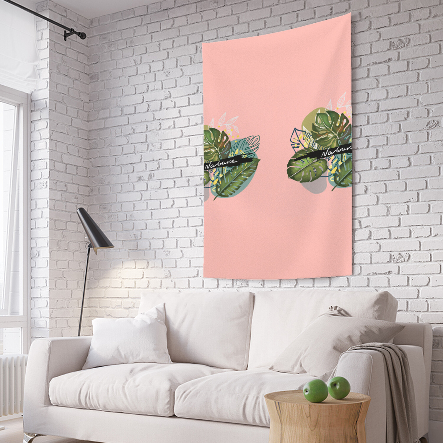 

Фотопанно вертикальное на стену JoyArty Тропики на розовом фоне 100x150 см, Тропики на розовом фоне