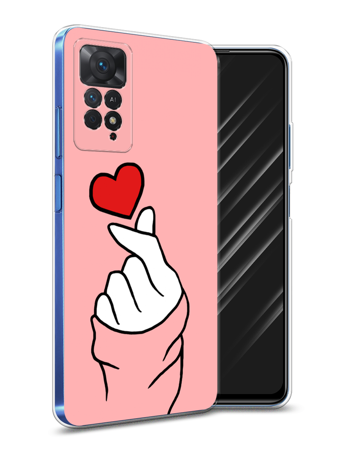 

Чехол Awog на Xiaomi Redmi Note 11 Pro/11 Pro 5G/11E Pro "Милое сердечко", Разноцветный, 314750-7