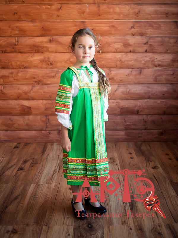 

Сарафан "Дарья" детский (Цв: Зеленый Размер: 122), Дарья