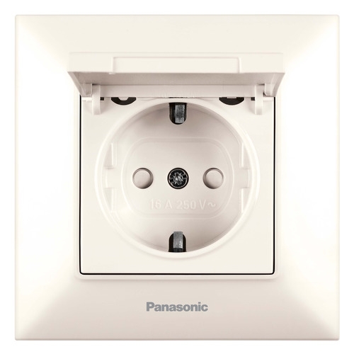 фото Розетка силов. panasonic arkedia slim (wntc02102bg-ru) ip20 бежевый