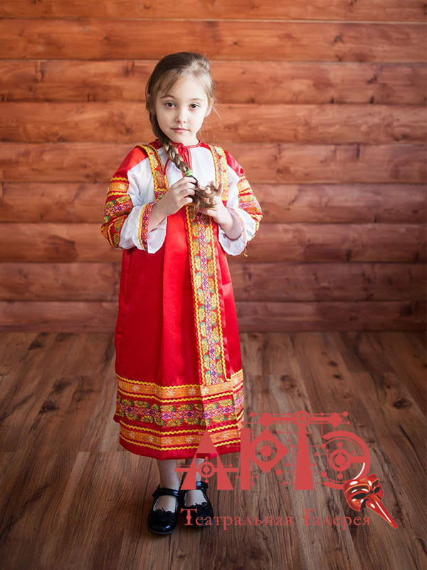

Сарафан "Алёнушка" детский (Цв: Красный Размер: 86), Алёнушка