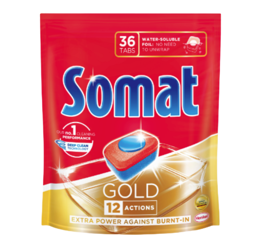 

Таблетки Somat Gold для посудомоечных машин 19 г х 36 шт