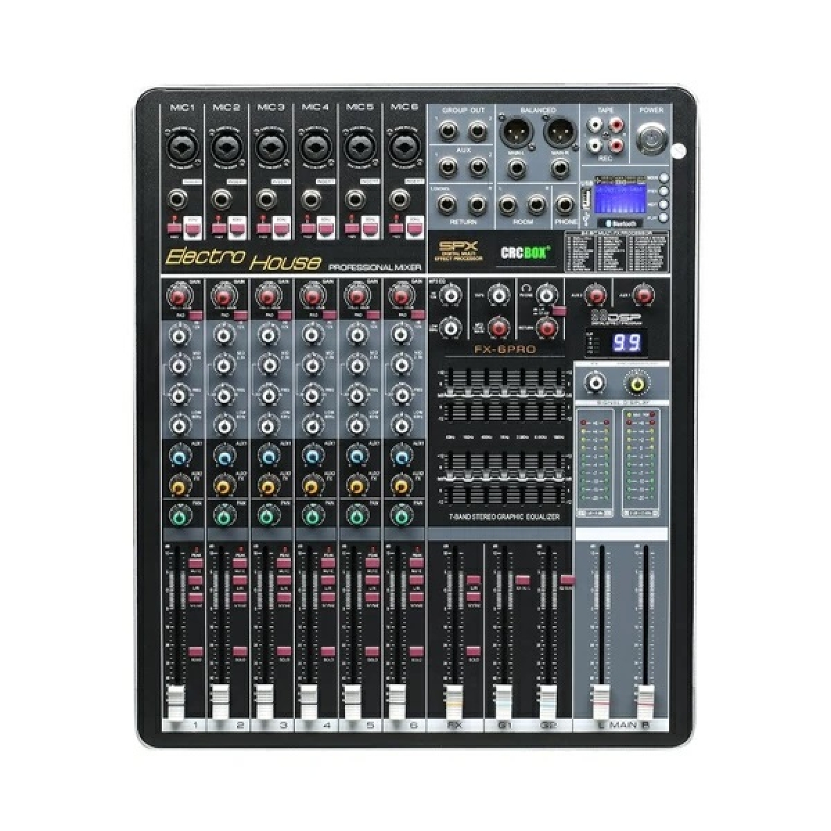 Аналоговый микшер CRCBOX FX-6 PRO