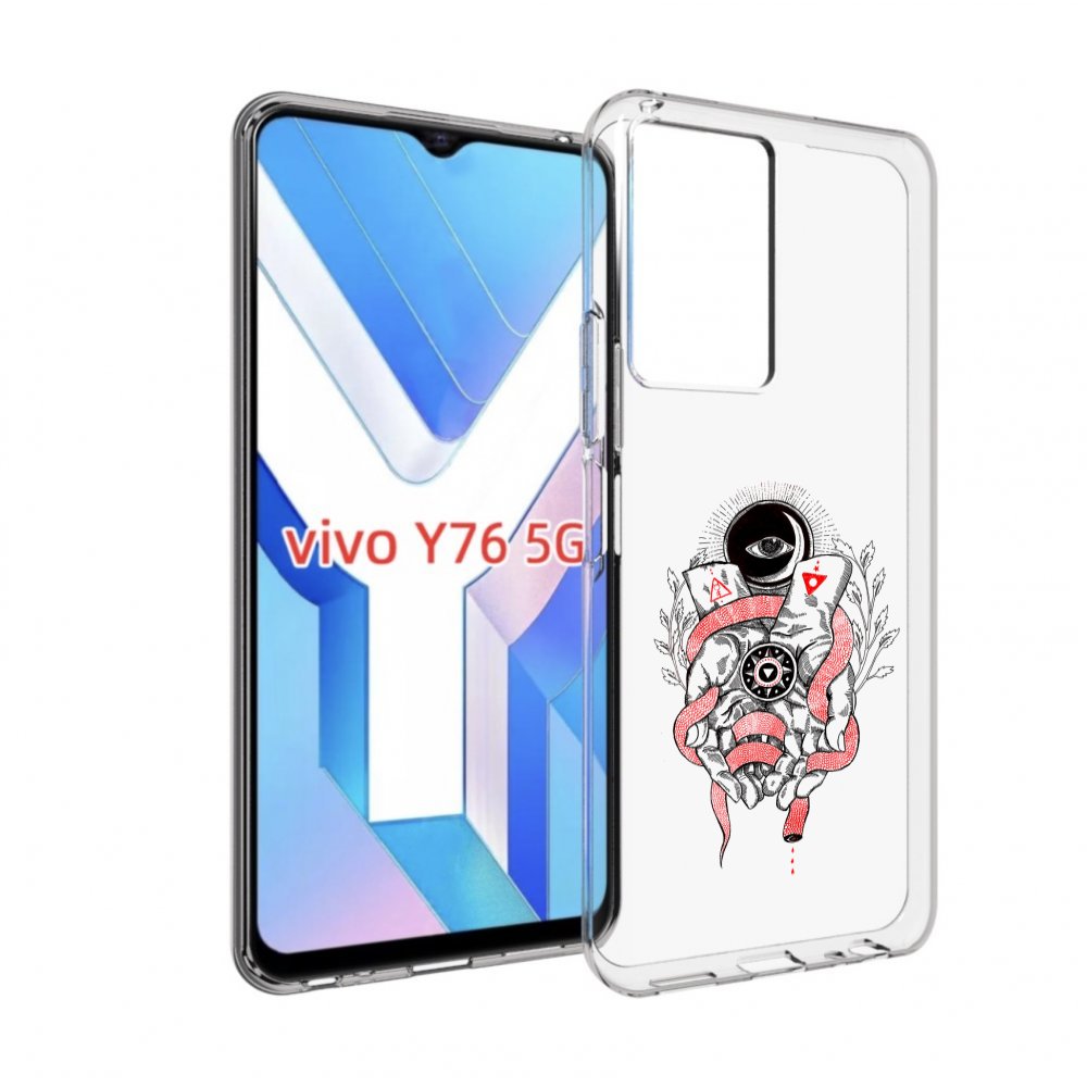 

Чехол MyPads абстрация связанные руки для Vivo Y76 5G, Прозрачный, Tocco